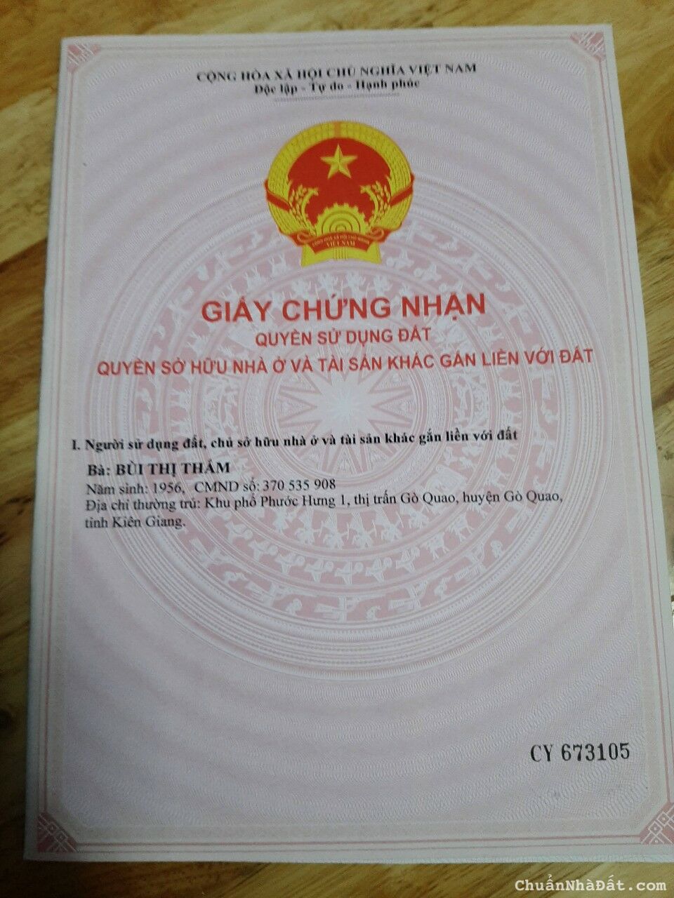 Bán đất Huyện Gò Quao, Kiên Giang, 1981.8m2 sẵn SHR chỉ 100tr/m. Lh:0988679171