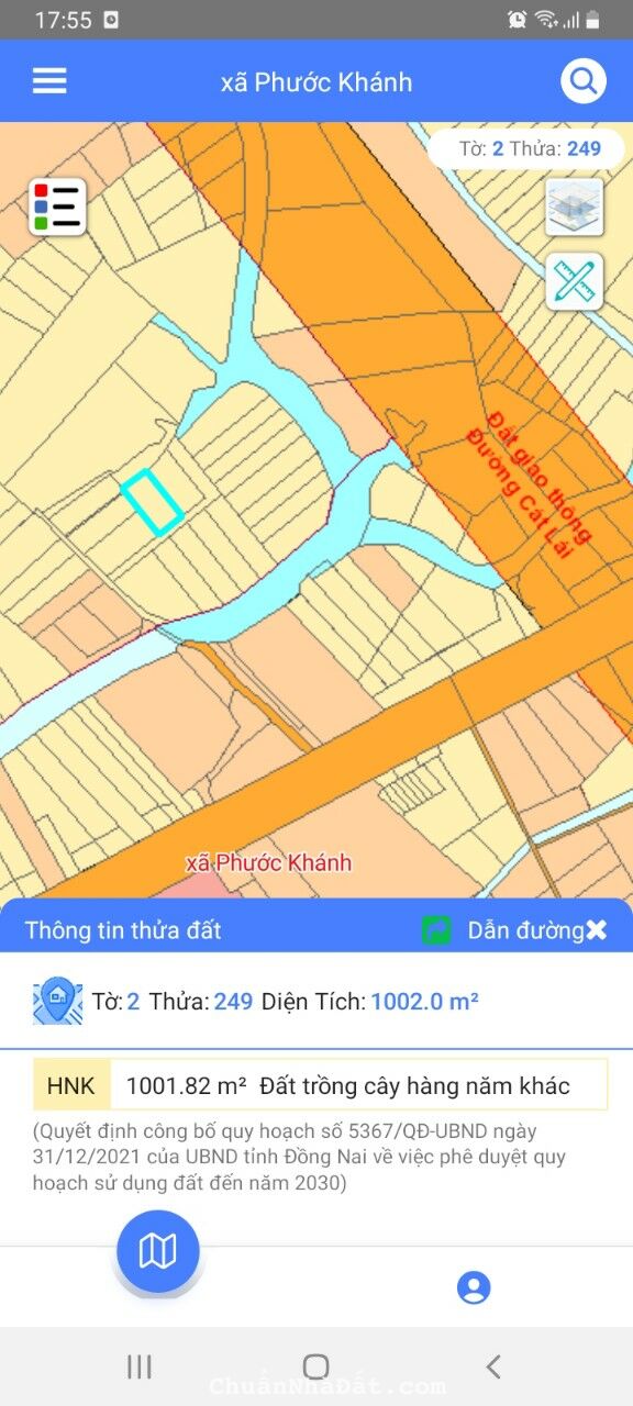 Chính chủ bán gấp 500m2 đất nông nghiệp tại Nhơn Trạch Đồng Nai 1.9 tỷ. LH:0913757107