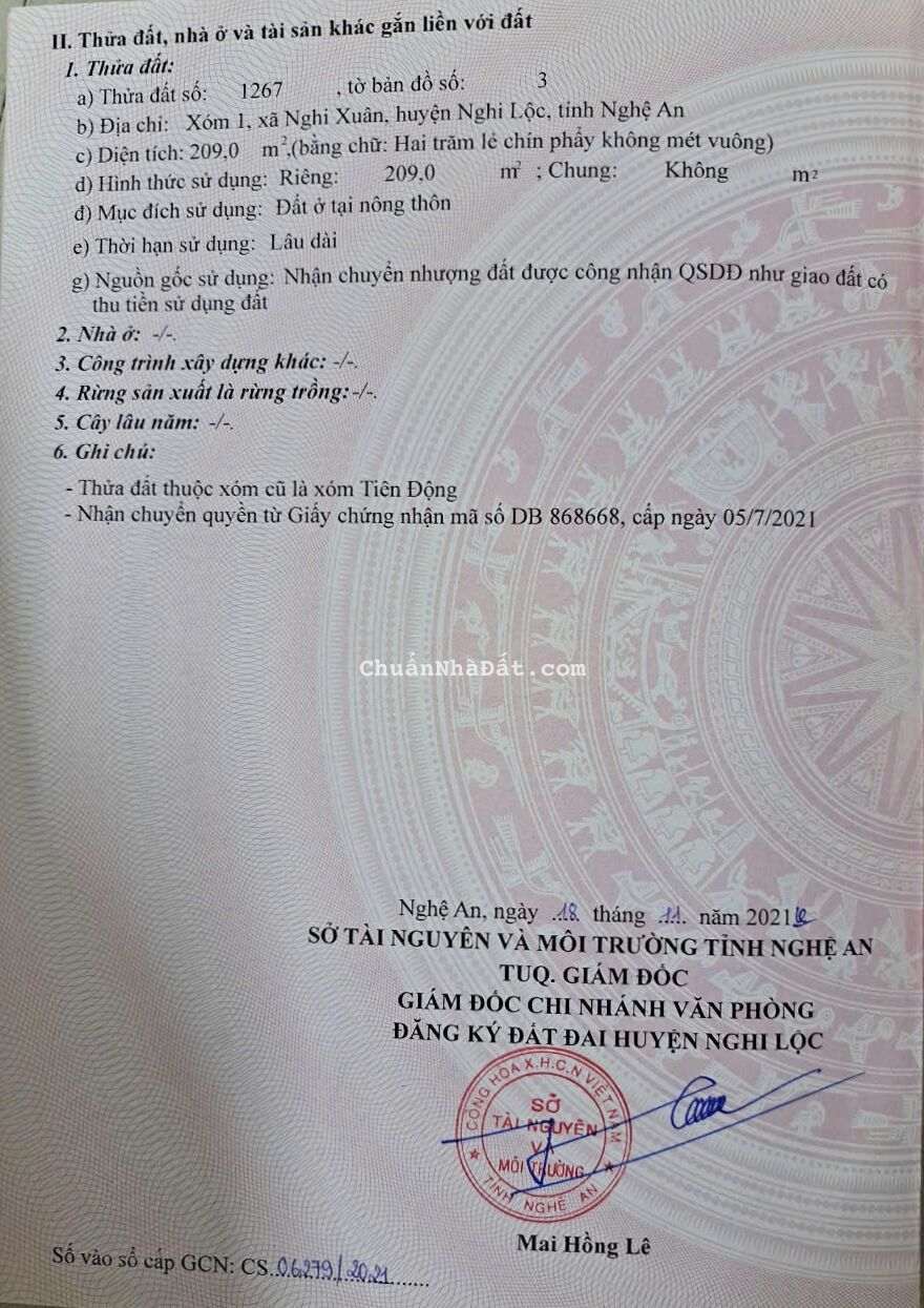 Bán đất nghi xuân  nghi lộc  nghệ an 