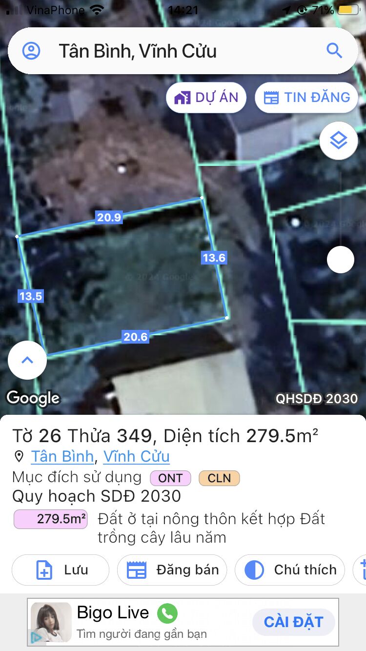Bán Đất 320m2 sổ riêng thổ cư Vĩnh Cửu đồng Nai Bán Đất 320m2 sổ riêng thổ cư Vĩnh Cửu đồng Nai