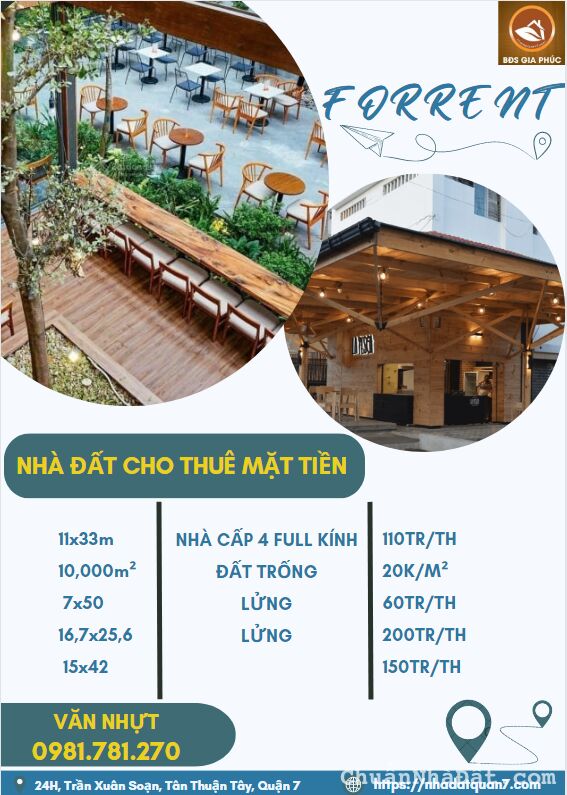 HOT - MẶT BẰNG CHO THUÊ QUẬN 7