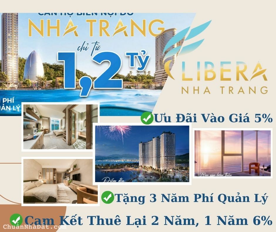 Chất lượng của căn hộ BIỂN Libera Nha Trang full nội thất 5 sao