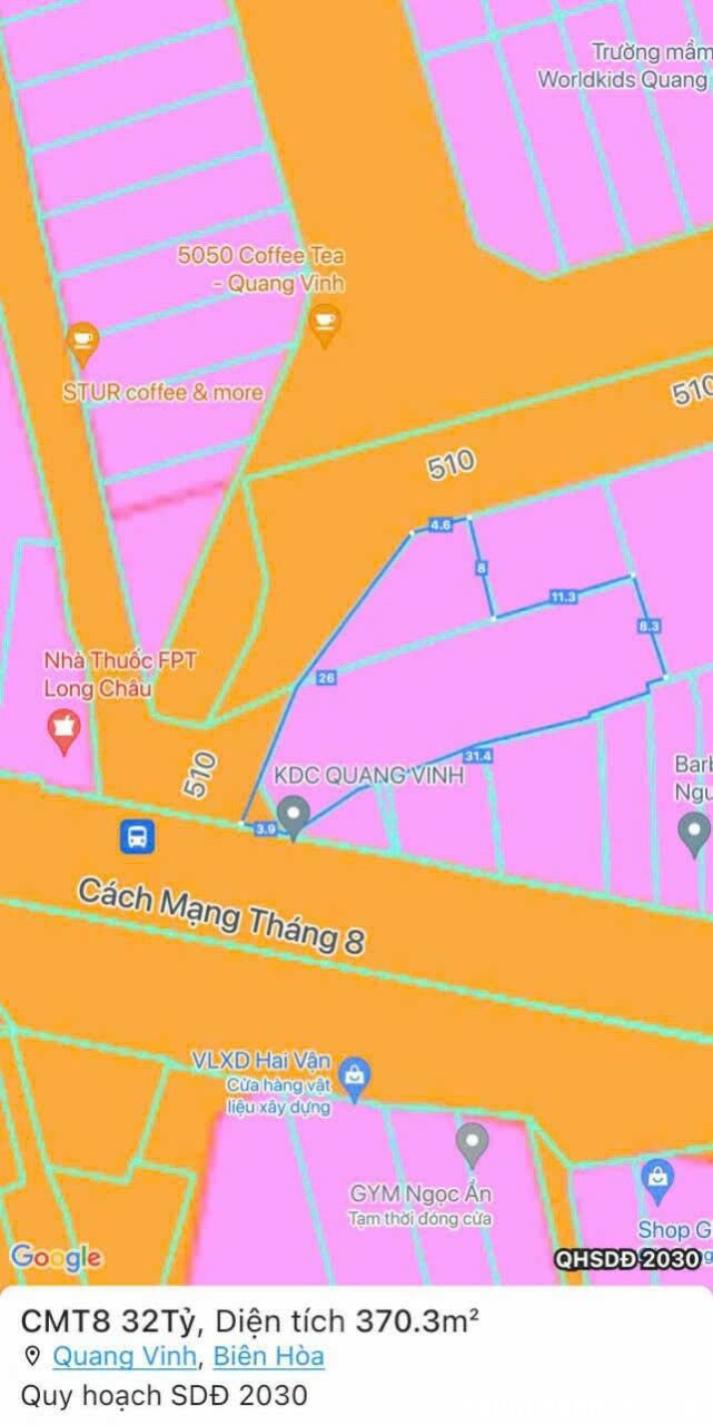 Nhà 2 Mặt Tiền Đường Cách Mạng Tháng 8 _ P. Quang Vinh _ TP. Biên Hoà