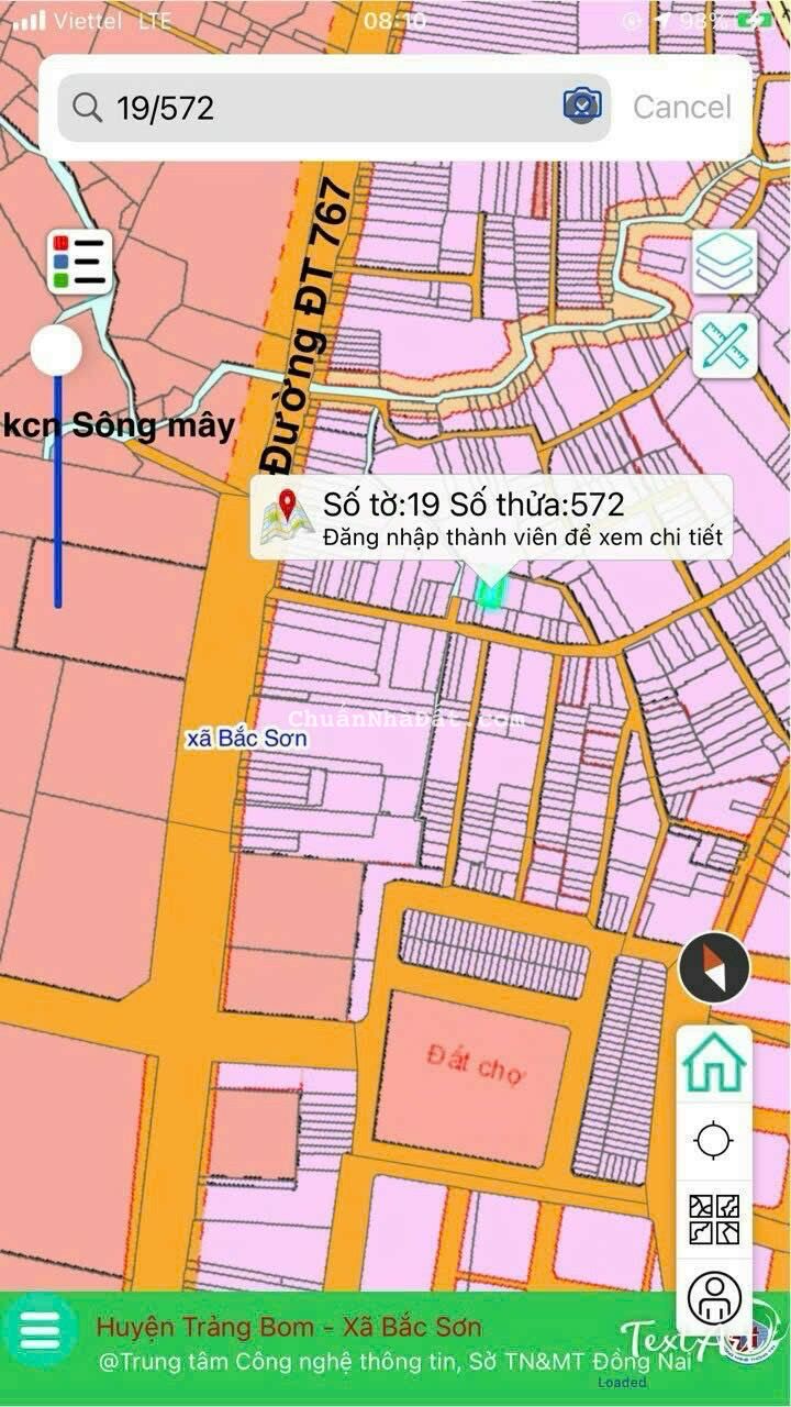 Bán Lô Đất 200 m2 Sổ Riêng Ngay Gần Chợ Sông Mây _ Bắc Sơn _ Trảng Bom _ ĐN Bán Lô Đất 200 m2 Sổ Riêng Ngay Gần Chợ Sông Mây _ Bắc Sơn _ Trảng Bom _ ĐN