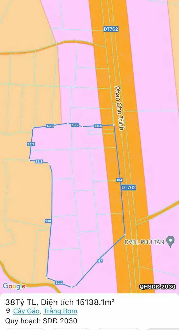 Bán 1,6 Hecta Mặt Tiền Đường 762 Ngay Ngã 4 Tân Lập _ Cây Gáo _ Trảng Bom _ ĐN