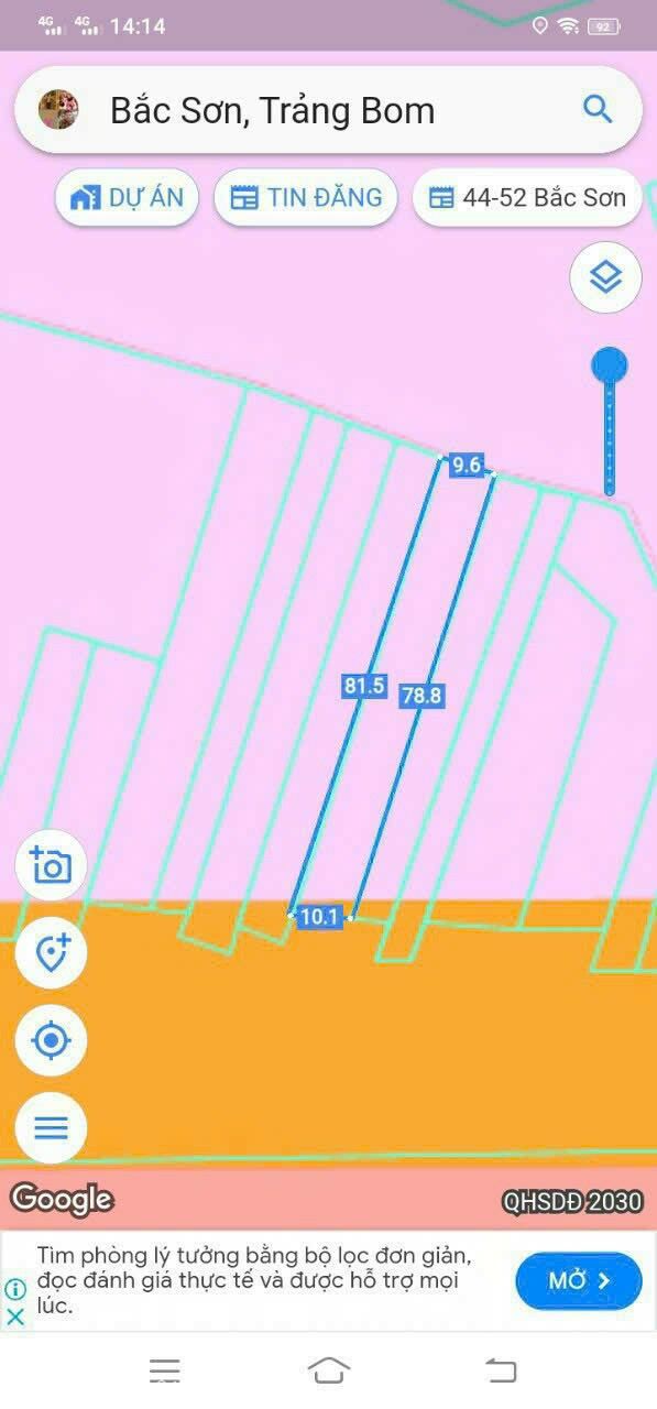 770 m2 Mặt Tiền Đường 767 Sát KCN Sông Mây _ Bắc Sơn _ Trảng Bom _ ĐN