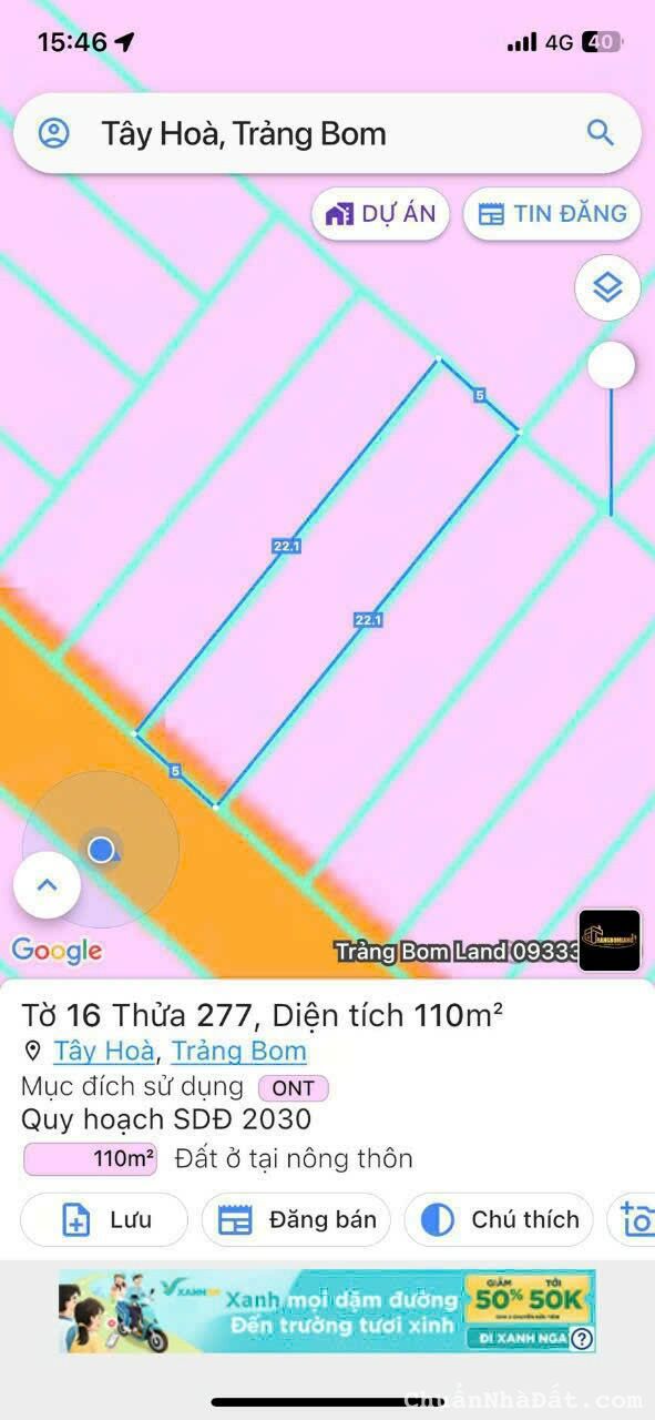 Lô Đất Đẹp Giá Rẻ Ngay Gần KCN Bàu Xéo _ Tây Hòa _ Trảng Bom _ ĐN Lô Đất Đẹp Giá Rẻ Ngay Gần KCN Bàu Xéo _ Tây Hòa _ Trảng Bom _ ĐN