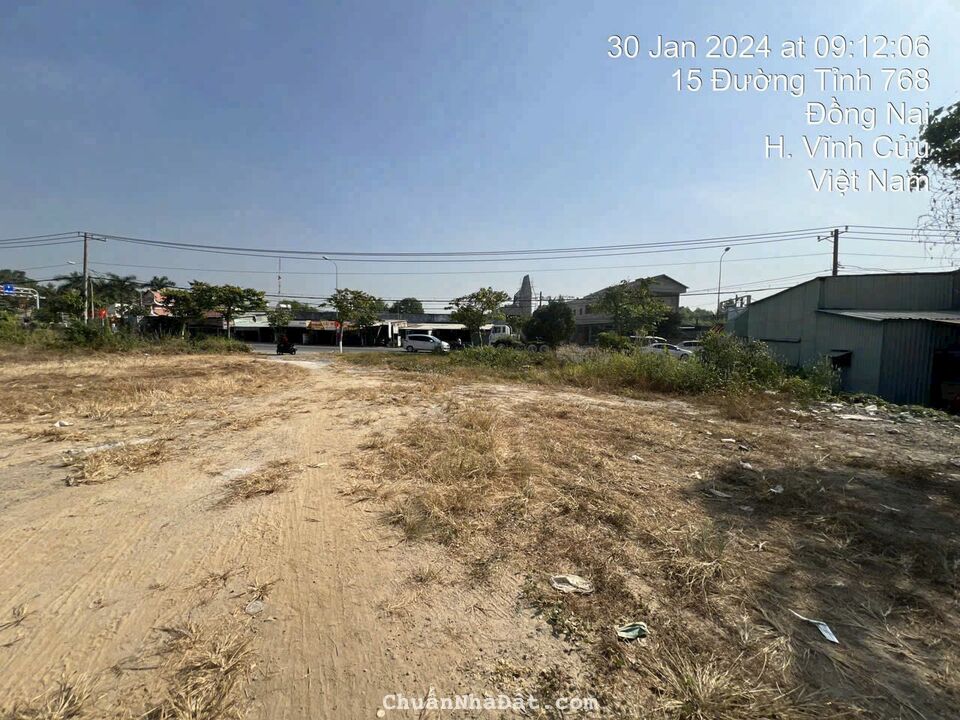 Bán 1556 m2 Đất Mặt Tiền Đường 768 Ngay KDL Bửu Long _ Bình Hòa _ Vĩnh Cửu _ ĐN
