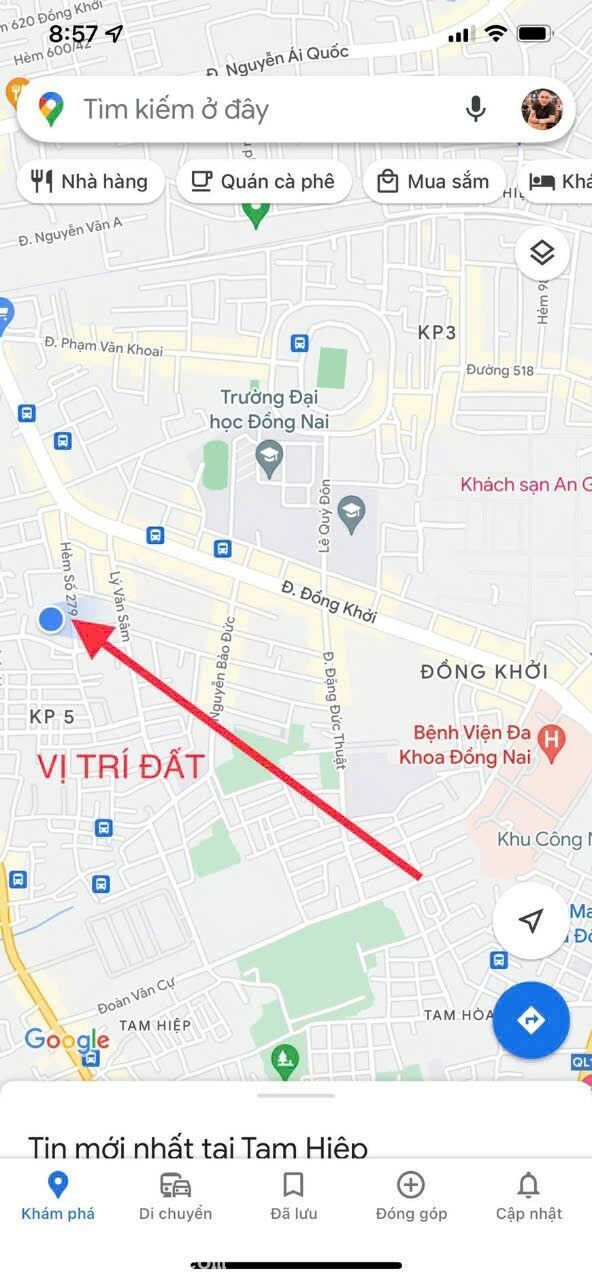 809,8 m2 Đất Ngay Sát Nhà Thờ GX. Xuân Hòa 1 Sẹc Đường Đồng Khởi 150m _ P. Tam Hiệp _ TP. Biên Hòa