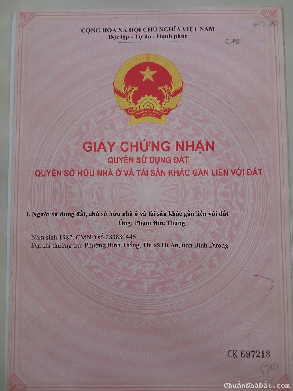 BÁN NHÀ RIÊNG CHÍNH CHỦ