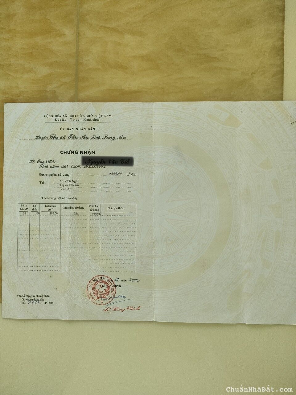 Cần bán đất lúa xã An Vĩnh Ngãi, TP Tân An 