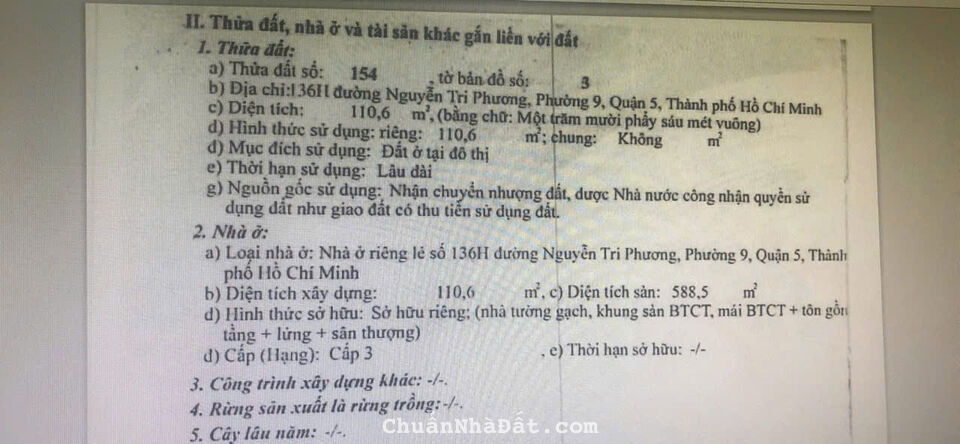 Bán Nhà Mặt Tiền 136H Nguyễn Tri Phương, Phường 9, Quận 5 DT 5.5 x 20m 6 Tầng 50 tỷ