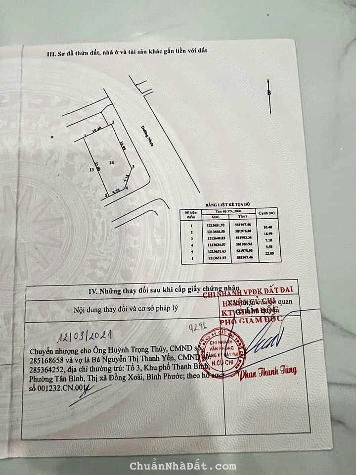 LÔ GÓC 2MT CỰC ĐẸP-216M2 TT.CỦ CHI CẦN BÁN GẤP-CHỊU KHÔNG NỔI-499TR