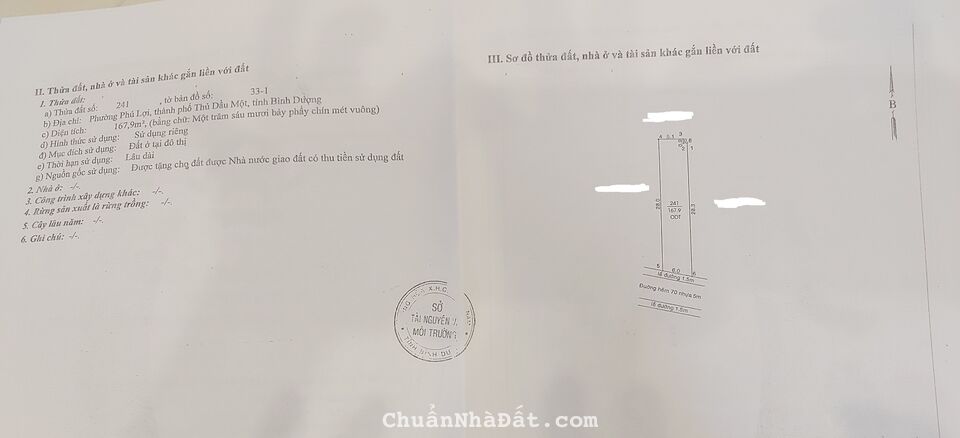 Chính chủ bán gấp nhà đường Bùi Văn Bình, Phú Lợi, Thủ Dầu Một, BD