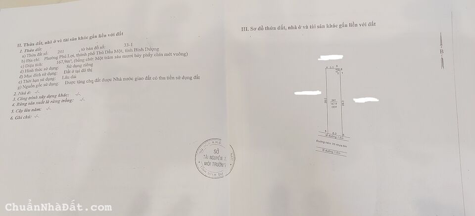 Chính chủ bán gấp nhà Khu 8, Phú Lợi, Thủ Dầu Một, BD