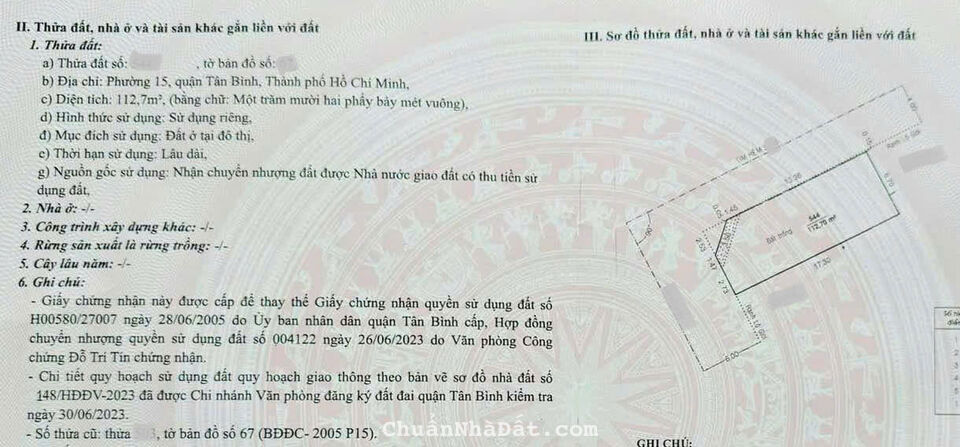 Bán nhà 2 mặt hẻm 8m thông -  P15, Tân Bình, Hồ Chí Minh - 113m2 - 12 tỷ.