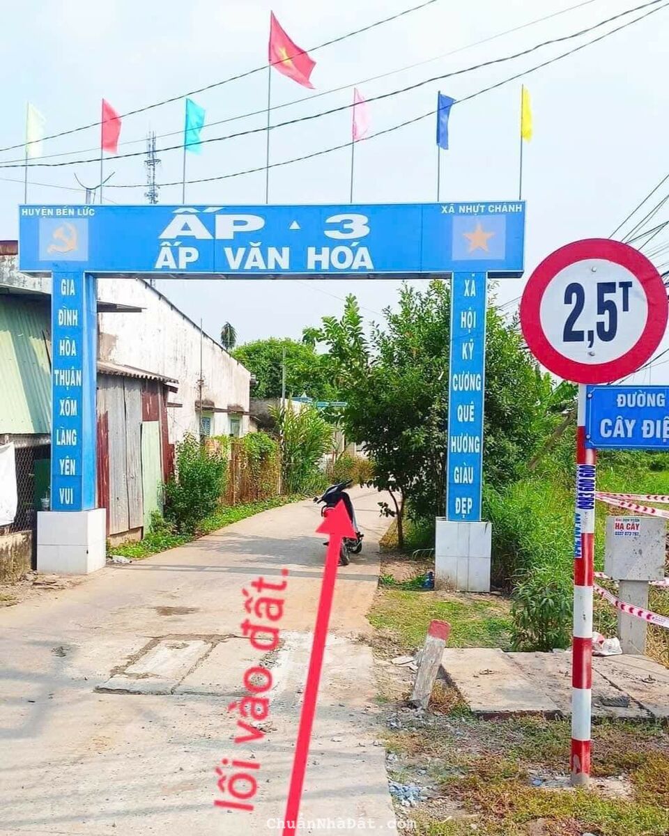 Cần bán gấp 2 lô thổ cư mặt tiền đường đan 5 mét tại huyện bến lức 