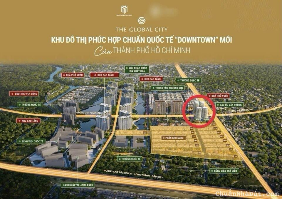 🌟 BOOKING TIME🌟 Tòa chung cư SIÊU ĐÔ THỊ phía đông The Global City - DownTown 