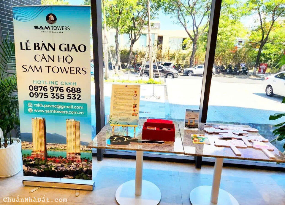 5 suất ưu đãi 5 chỉ vàng cuối cùng - Căn hộ SAM Towers mặt sông từ 3, x tỷ - nhận nhà ngay