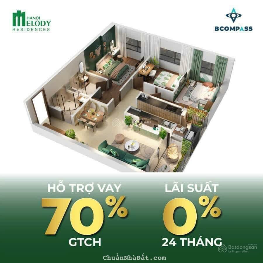 Không báo giá ảo! Căn hộ cao cấp dự án Melody Linh Đàm 89m2 chiết khấu 9% 2PN+1. Vào 30%ký HĐMB CĐT