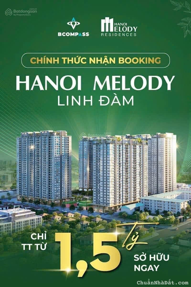 Ngã ngửa! Chỉ từ 49tr/m2 quỹ căn 2PN 68m2 chung cư Melody Linh Đàm Vay bank tới 70% trong 2 năm