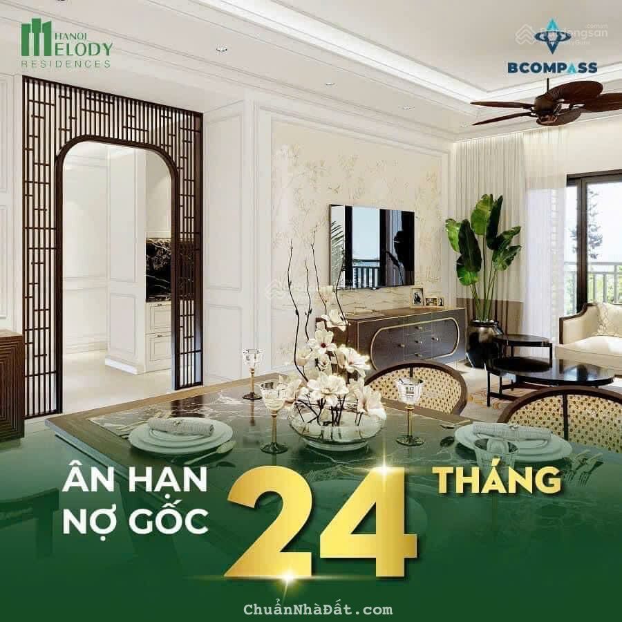 Căn 2 phòng ngủ giá 3,9 tỷ tại Melody Linh Đàm, nhận booking giá CK ưu đãi 5xtr/m2 của CĐT