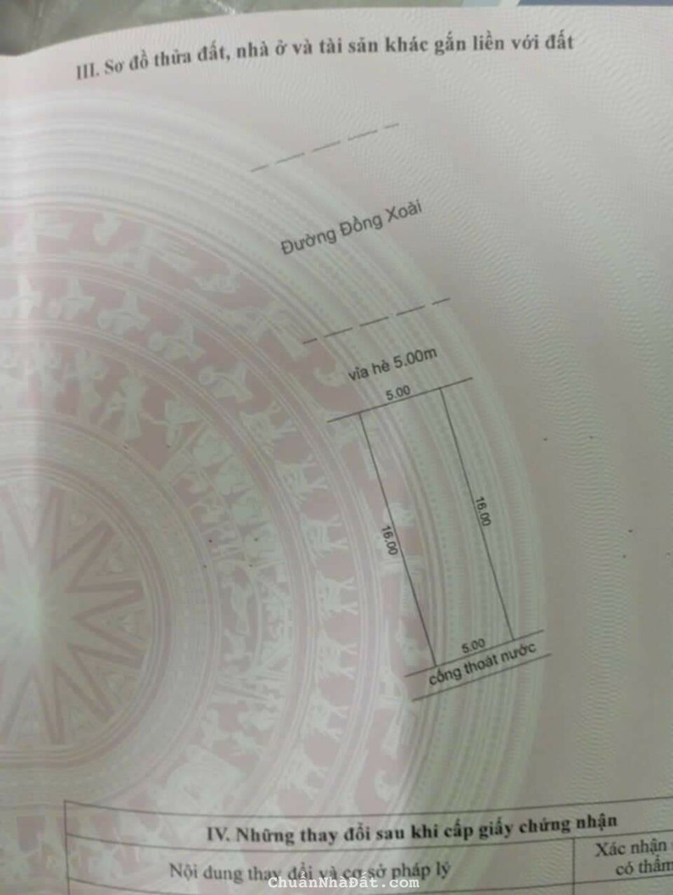 Bán đất mặt tiền đường Đồng Xoài Bán đất mặt tiền đường Đồng Xoài