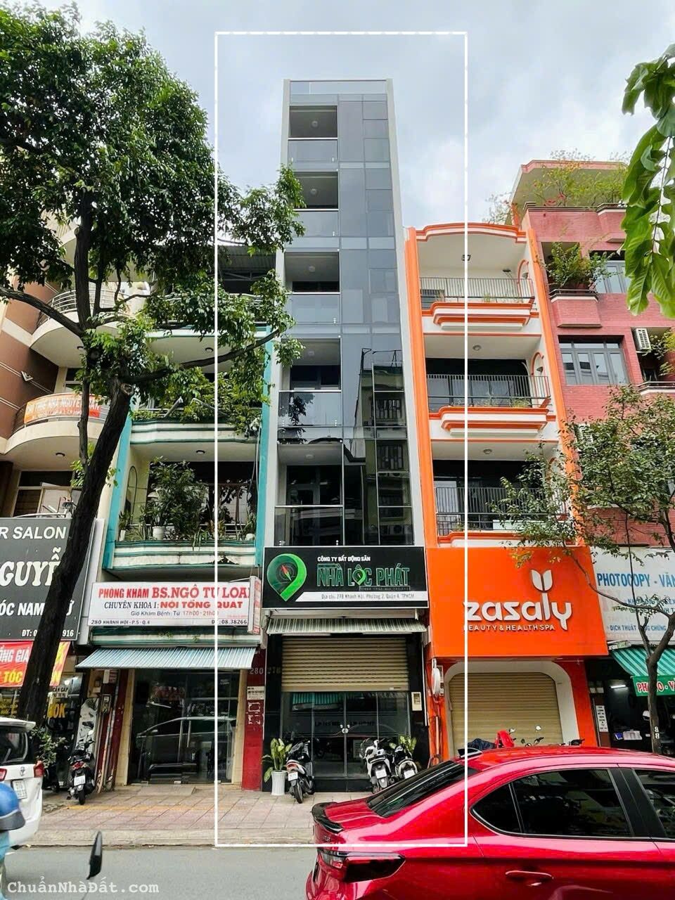 Bán Nhà Mặt Tiền 278 Khánh Hội, Phường 2, Quận 4 - 7 tầng, Thang máy - Giá: 32 Tỷ