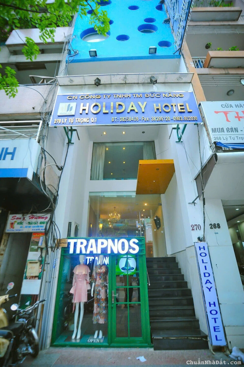 Bán Nhà Mặt Tiền Số: 270 Lý Tự Trọng, Phường Bến Thành, Quận 1. DT: 4 x 20 - Hầm + 8 Tầng