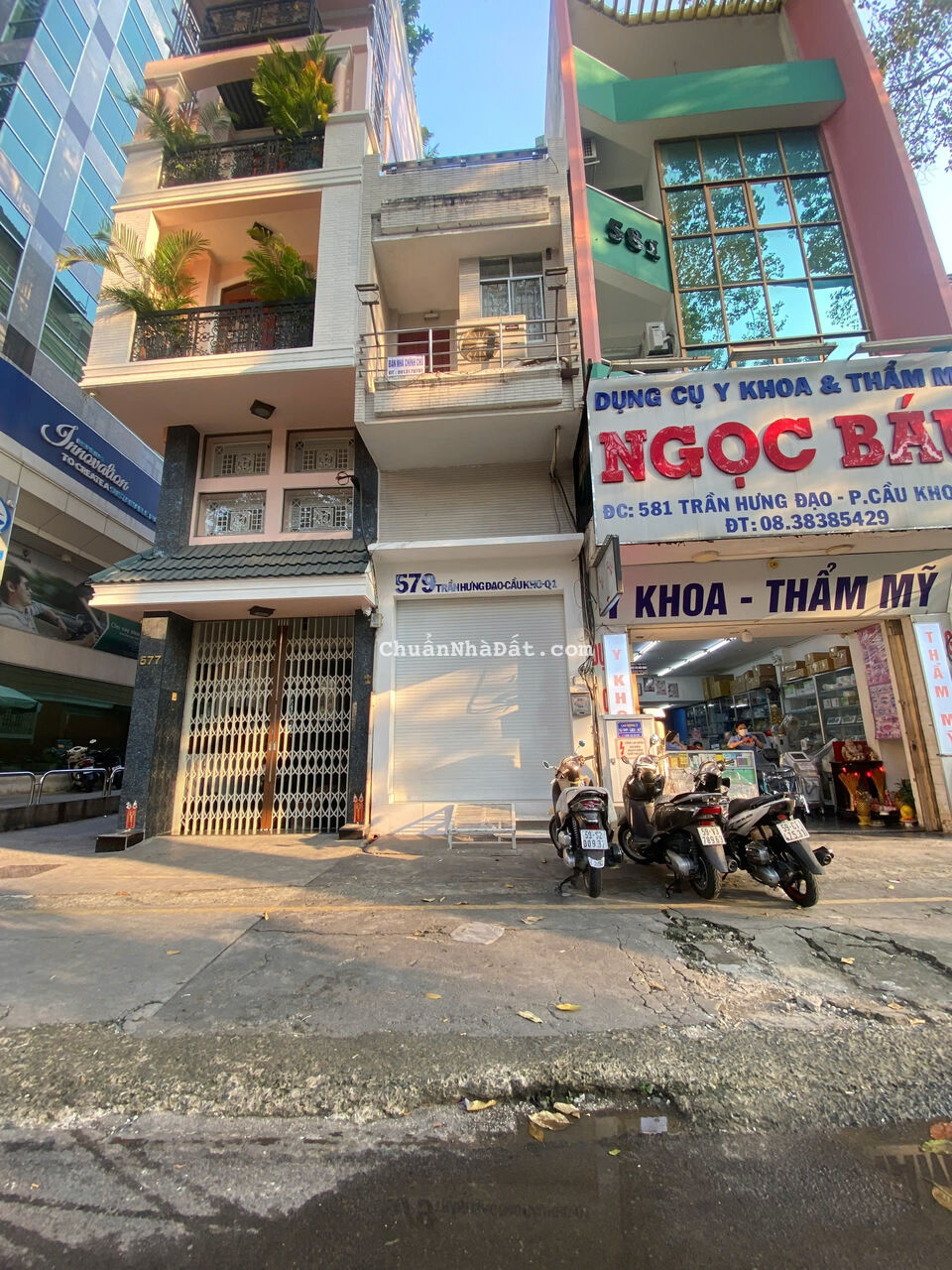 Bán Nhà Mặt Tiền Số: 579 Trần Hưng Đạo, Phường Cầu Kho, Quận 1. 