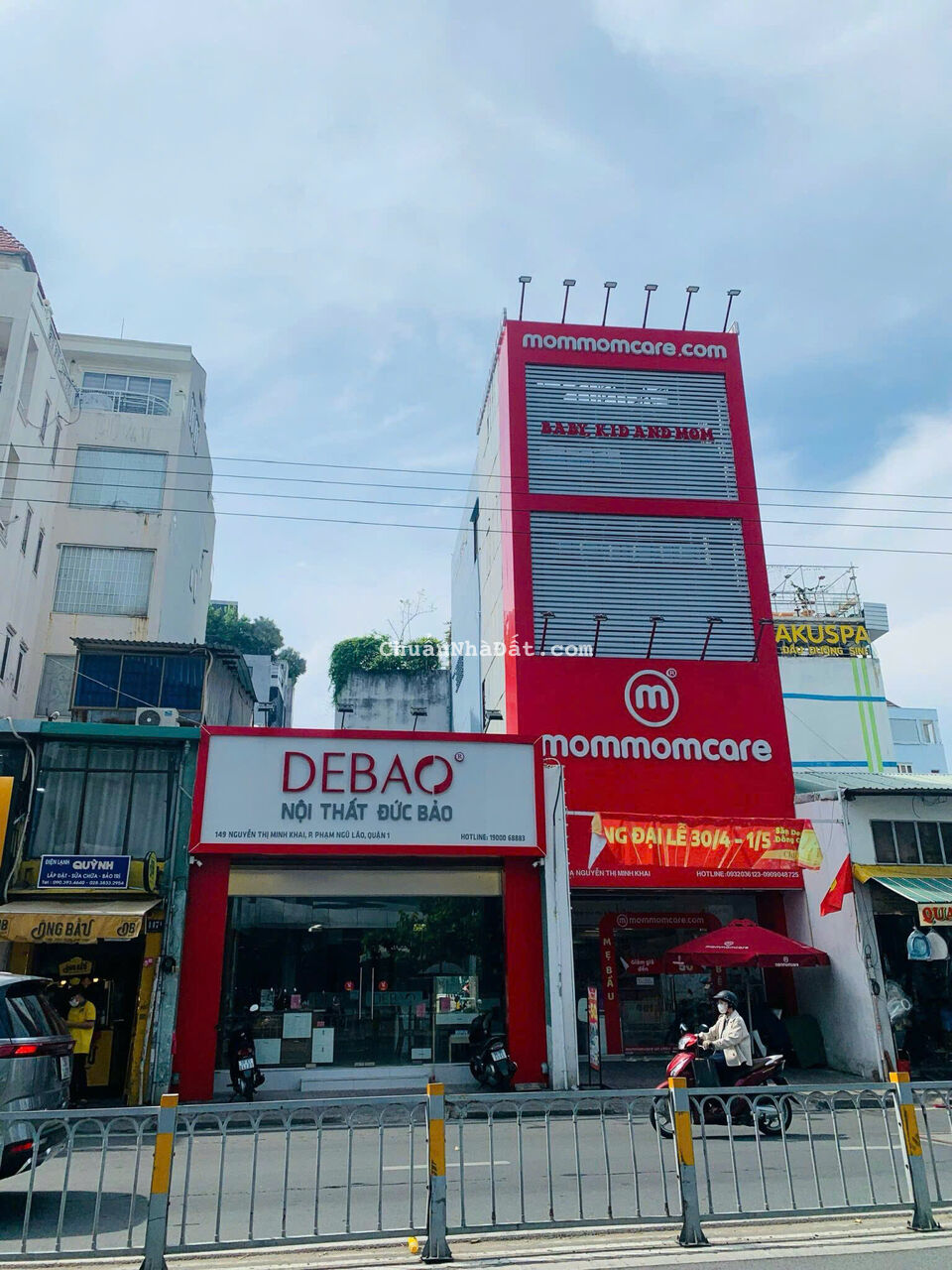 Cho thuê nhà mặt tiền Nguyễn Thị Minh Khai P. Đakao Quận 1 DTt : 6 x 17m. Gía thuê 80tr/tháng.