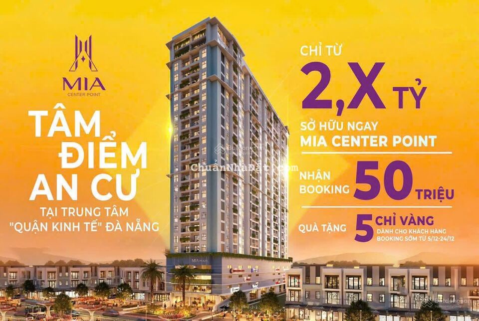 Tâm điểm an cư - Xứng đáng đầu tư: Căn hộ Mia Center Point giá chỉ từ 2,X tỷ