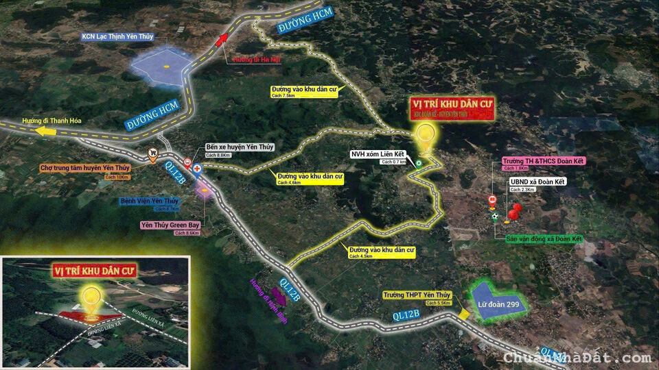 Bán lô đất tại Đoàn Kết, Yên Thuỷ, Hoà Bình giá từ 175tr Bán lô đất tại Đoàn Kết, Yên Thuỷ, Hoà Bình giá từ 175tr