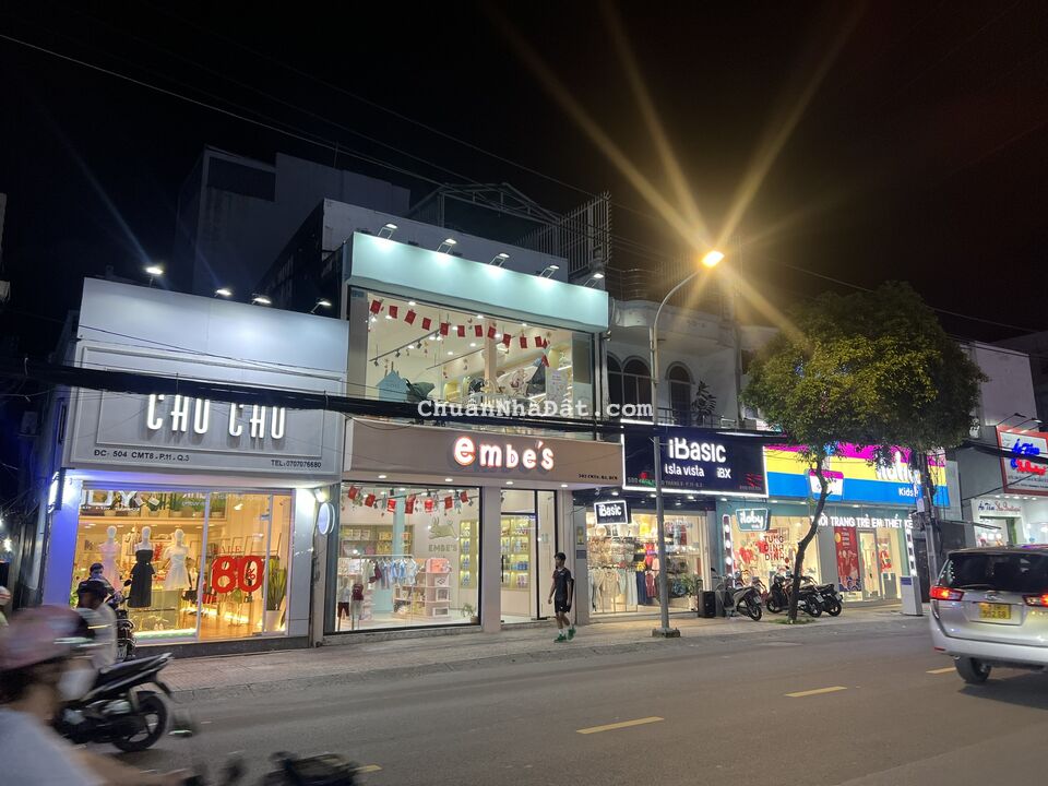 Cho thuê nhà 502 Cách Mạng Tháng 8, Phường 11, Quận 3. Trệt, Lầu, ngang 6m giá chỉ 50tr