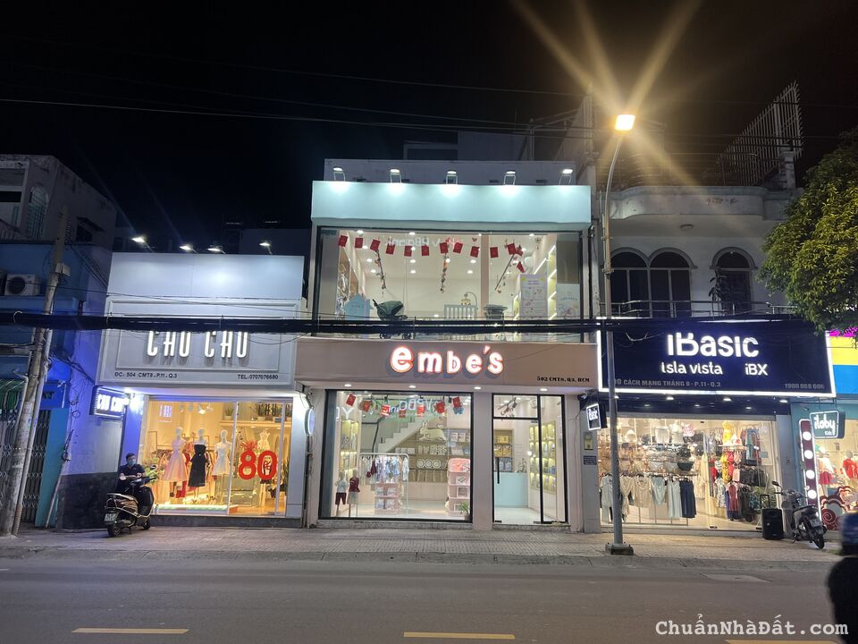 Cho thuê nhà 502 Cách Mạng Tháng 8, Phường 11, Quận 3. Trệt, Lầu, ngang 6m giá chỉ 50tr