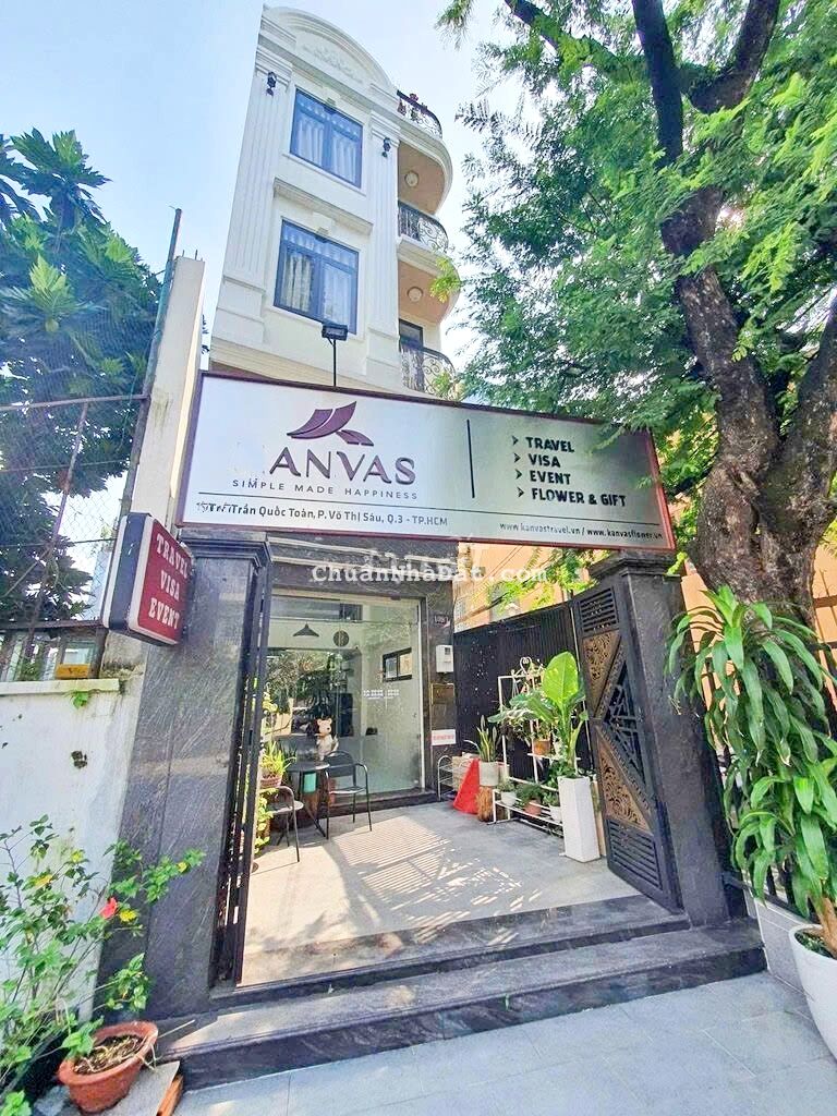 Cho thuê nhà đường Trần Quốc Toản, P Võ Thị Sáu, Q3. Trệt, 1 lửng, 1 lầu, DT 200m2 chỉ 40tr