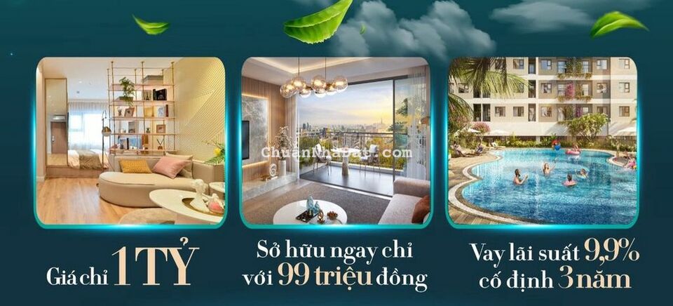 Chung cư Thành phố Thuận An 42m² 2 PN chỉ 1,25 tỷ, Vay 70%