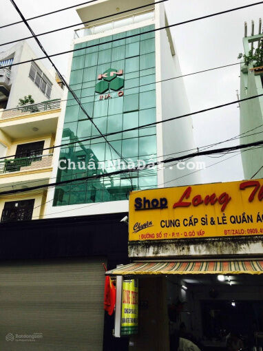 Bán tòa nhà mặt tiền đường Số 17 Thống Nhất, P11 GV(5*25m) 6 tầng cho thuê 50tr/tháng, giá bán 16tỷ Bán tòa nhà mặt tiền đường Số 17 Thống Nhất, P11 GV(5*25m) 6 tầng cho thuê 50tr/tháng, giá bán 16tỷ