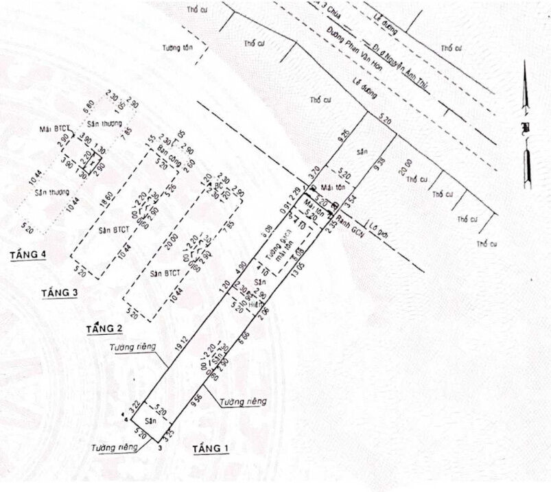 Nhà mặt tiền đường Phan Văn Hớn, xã Xuân Thới Thượng Hóc Môn