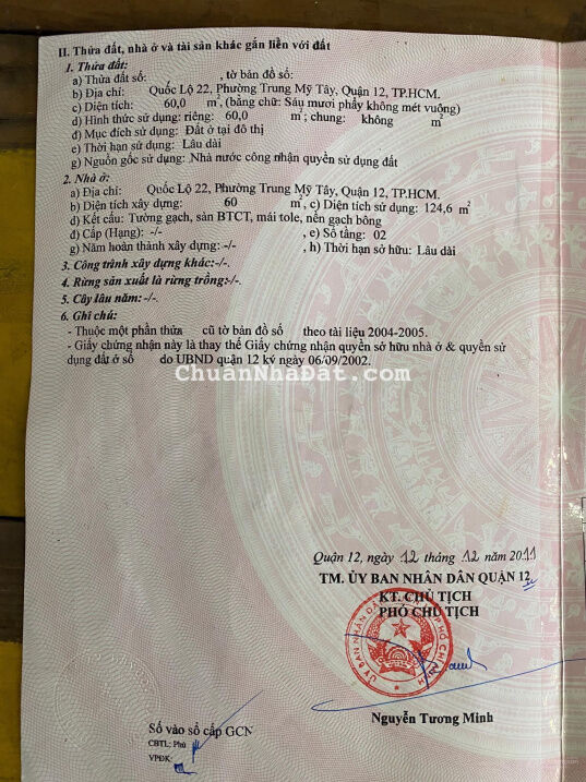 Mặt tiền KD, QL22, gần BX An Sương, ko lộ giới, 60m2, 2 tầng BTCT, giá TL tốt