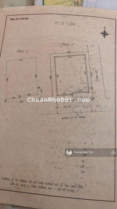 Bán nhà Lý Tự Trọng, Thạch Thang, Hải Châu, Đà Nẵng. Phù hợp kinh doanh. Ngang 10m rất thuận lợi