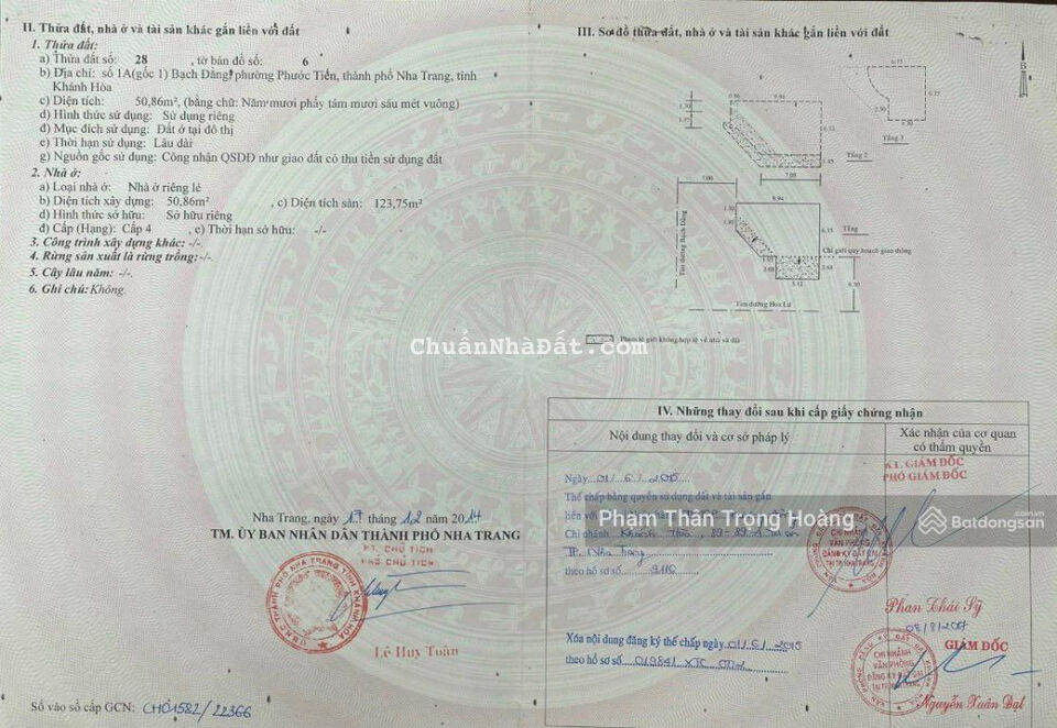 Bán nhà góc đường Bạch Đằng, Phường Phước Tiến, Nha Trang 72,4m2 (rộng 6,3m) giá 9,7 tỷ Bán nhà góc đường Bạch Đằng, Phường Phước Tiến, Nha Trang 72,4m2 (rộng 6,3m) giá 9,7 tỷ