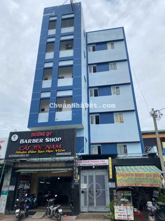 Bán căn hộ dịch vụ 225 - 227 Trần Thị Cờ (10,84x56m) 1 lửng, 4 lầu, 122 phòng. Giá 55 tỷ