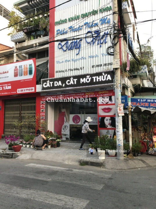 Vị trí đẹp đường Số 15-Chợ Tân Quy-góc 2 mặt thoáng-Kinh doanh mọi ngành nghề-8,6x20-thue 100 triệu