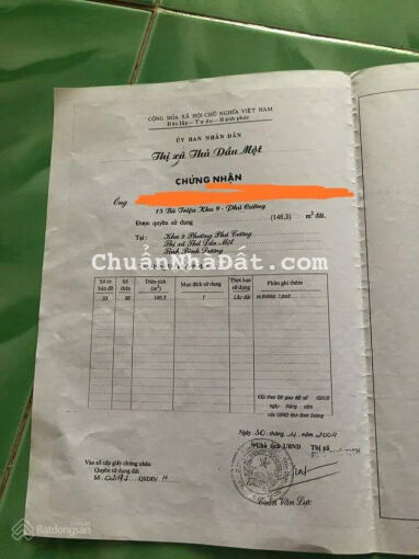 Bán nhà mặt tiền kinh doanh chợ Bình Dương