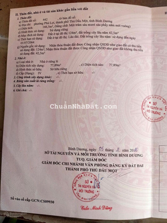 Bán nhà mặt tiền kinh doanh Huỳnh Văn Luỹ Phú Lợi