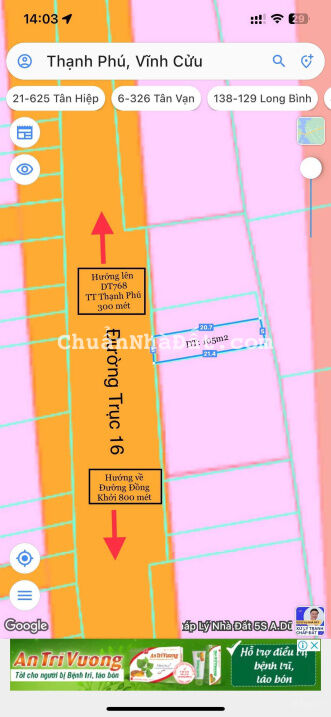 Bán nhà mặt tiền Trục 16 Xã Thạch Phú gần đèn xanh đèn đỏ Bán nhà mặt tiền Trục 16 Xã Thạch Phú gần đèn xanh đèn đỏ