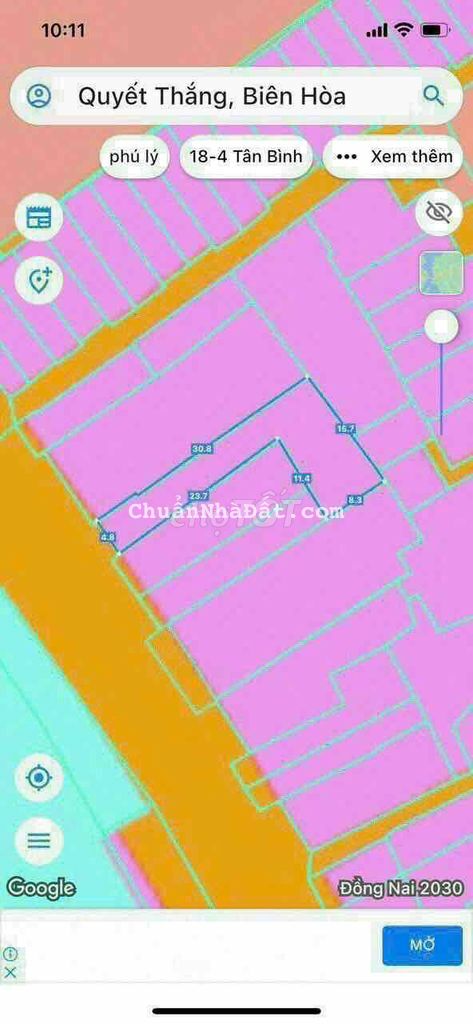 Bán nhà MT CMT8, Quyết Thắng, BH: 4,8(NH: 15,6m) x 32, giá 12,8 tỷ