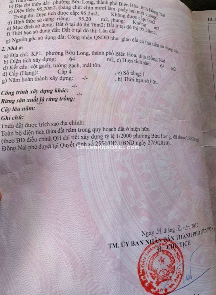 BÁN RẺ NHÀ BỬU LONG SỔ HỒNG RIÊNG THỔ CƯ GẦN HUYNHDAI NGỌC PHÁT BÁN RẺ NHÀ BỬU LONG SỔ HỒNG RIÊNG THỔ CƯ GẦN HUYNHDAI NGỌC PHÁT