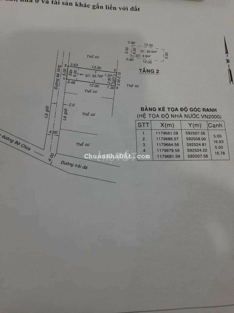 Nhà 1 trệt 1 lầu xã tân quý tây bình chánh